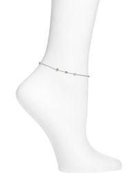 VIDAKUSH - Raindrop Cubic Zirconia Anklet - Lyst