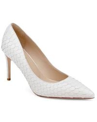 L'Agence - Maelle Snake Print Embossed Leather Pump - Lyst
