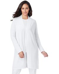Jessica London - Fine Gauge Cardigan Topper - Lyst