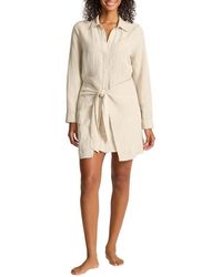 Tommy Bahama - St. Lucia Long Sleeve Linen Blend Cover-Up Shirtdress - Lyst