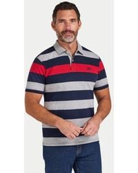 Raging Bull - Short Sleeve Contrast Stripe Polo Shirt - Lyst
