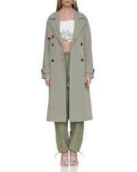 Avec Les Filles - Relaxed Fit Button Back Trench Coat - Lyst
