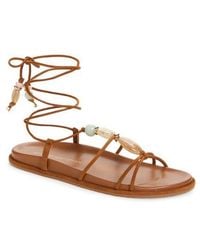 Stuart Weitzman - Majorca Ankle Tie Sandal - Lyst