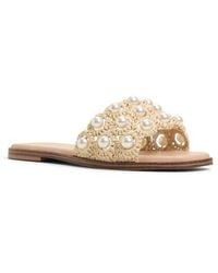 ALDO - Gizelle Embellished Slide Sandal - Lyst