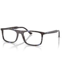 Ray-Ban - 55Mm Rectangle Optical Glasses - Lyst