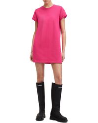AllSaints - Anna Cotton T-shirt Dress - Lyst