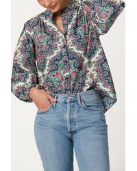 Shoshanna - Harbor Tile Print Cameron Top - Lyst