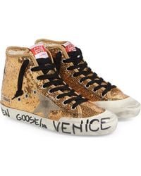 Golden Goose - Francy Penstar Sequin High Top Sneaker - Lyst