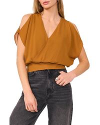 1.STATE - Drape Cold Shoulder Top - Lyst