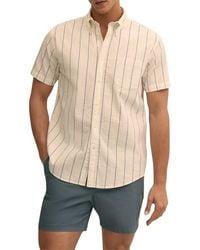 Brooks Brothers - Stripe Short Sleeve Stretch Seersucker Button-Down Shirt - Lyst
