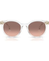 Michael Kors - Pienza 53Mm Gradient Round Sunglasses - Lyst
