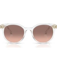Michael Kors - Pienza 53Mm Gradient Round Sunglasses - Lyst