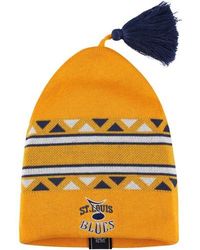 adidas - St. Louis Blues Reverse Retro Knit Beanie With Tassel - Lyst