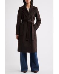 Sam Edelman - Longline Wrap Coat - Lyst