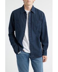 Schott Nyc - Cotton Denim Button-Up Work Shirt - Lyst