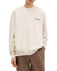 AllSaints - Access Cotton Graphic Sweatshirt - Lyst