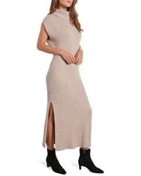 Splendid - Madeline Rib Turtleneck Maxi Sweater Dress - Lyst