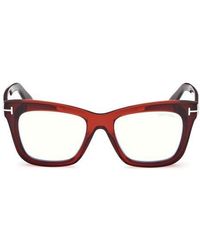 Tom Ford - 52Mm Square Light Blocking Glasses - Lyst