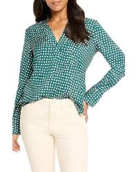 NIC+ZOE - Shadow Dot Long Sleeve Top - Lyst