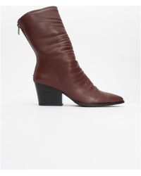 Prologue Shoes - Laval Back-Zip Block Heel Boot - Lyst