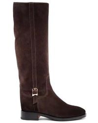 Santoni - Suede Riding Boot - Lyst