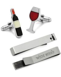 Cufflinks Inc. - Wine Snob Tie Bar & Cuff Links Set - Lyst