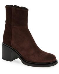 Cordani - Brennen Genuine Suede Block Heel Bootie - Lyst