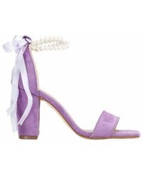 Forever & Always Shoes - Melissa Block Heels Sandals With Pearls - Lyst