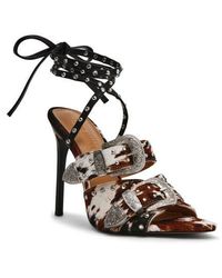 Steve Madden - Saddle Embellished Ankle Strap Sandal - Lyst