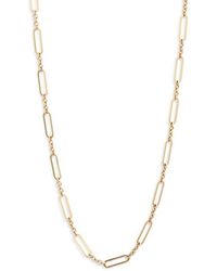 Anzie - Open Link Paper Clip Chain Necklace - Lyst