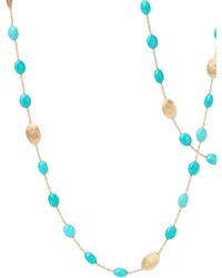 Marco Bicego - Siviglia Turquoise Long Station Necklace - Lyst
