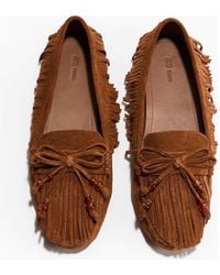 H&M - Fringed Loafers - Lyst