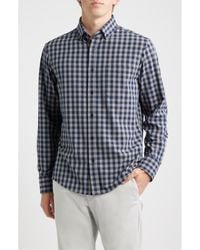 Mizzen+Main - City Flannel Trim Fit Plaid Button-Down Shirt - Lyst