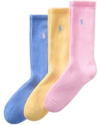 Polo Ralph Lauren - 3-Pack Crew Socks - Lyst