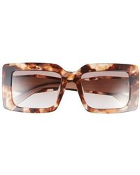 Prada - 53Mm Rectangular Sunglasses - Lyst