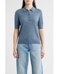 BOSS - Fidenka Virgin Wool Polo Sweater - Lyst