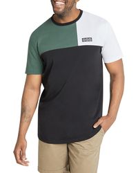 Johnny Bigg - Global Splice Colorblock Curve Hem Cotton T-shirt - Lyst