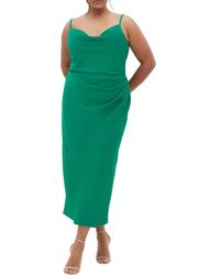 City Chic - Mali Gathered Evening Dress - Lyst