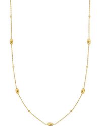 Bony Levy - 14K Beaded Station Necklace - Lyst
