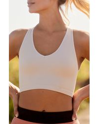 Fp Movement Free Throw Rib Crop Tank In Black Combo At Nordstrom