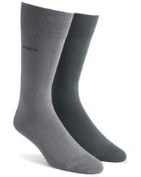 BOSS - Assorted 2-Pack Solid Dress Socks - Lyst