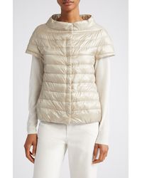 Herno - Emilia Cap Sleeve Water Resistant Quilted Down Jacket - Lyst