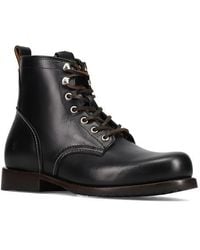 Frye - Lace-Up Leather Ankle Boots - Lyst