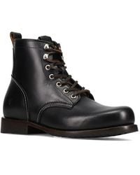 Frye - Lace-Up Leather Ankle Boots - Lyst