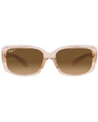 Ray-Ban - 58Mm Gradient Rectangular Sunglasses - Lyst
