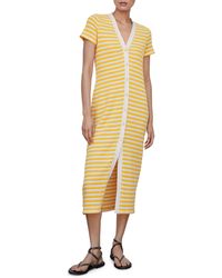 Mango - Stripe Jersey Sweater Dress - Lyst