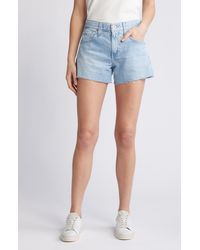 AG Jeans - Hailey High Waist Relaxed Denim Cutoff Shorts - Lyst