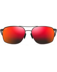 Maui Jim - Puu Kukui 58mm Polarized Rectangle Sunglasses - Lyst