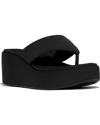 Fitflop - Platfforms Wedge Toe Post Sandal - Lyst
