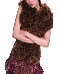 Anna Sui - Faux Fur Shawl - Lyst